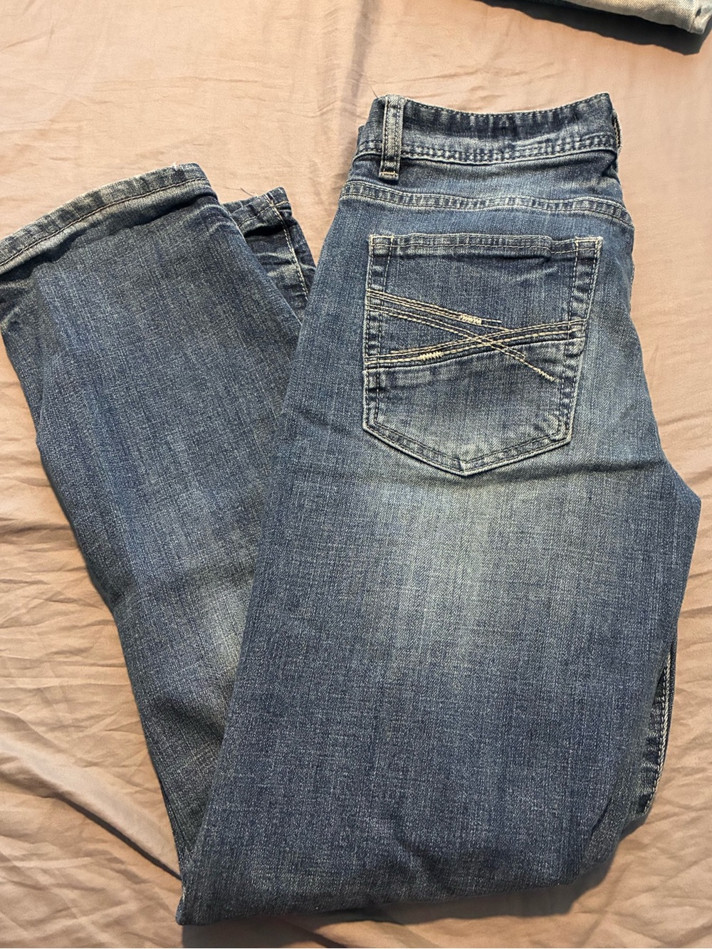 Studio Men's Faded Blue Straight Jeans